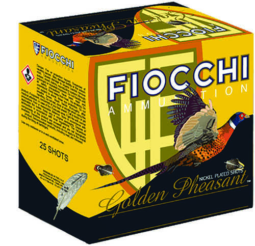 28 Gauge 3" Nickel Plated 7-1/2 1-1/16 oz 25 Rounds Fiocchi Shotgun Ammunition