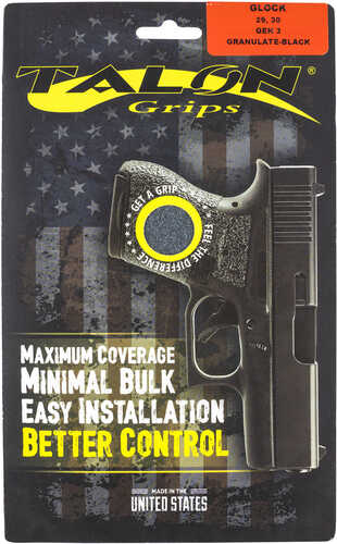 Talon Grips 106G Adhesive Fits Glock 2930 Gen3 Black Granulate