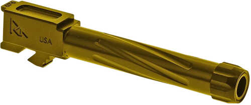 Rival Arms Threaded for Glock 19 Gen5 Gold PVD 416R Stainless Steel
