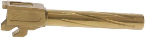 Rival Arms Precision Drop-In Barrel 9mm Luger 3.90" Gold PVD Finish 4340H Steel Material For Sig P320 Full Siz