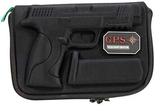 G*Outdoors Molded Pistol Case Black 1 Handgun For S&W M&P Shield 380EZ,9,40,45
