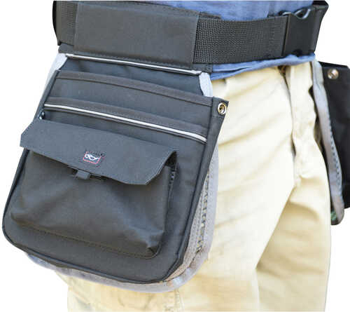 G*Outdoors Half Shooting Vest With Back Pouch Gray/Black Mesh