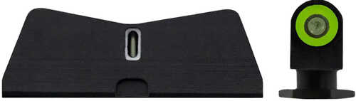 XS Sights DXT II Standard Dot Fits Glock 171922-2426-2731-3638 Gen1-5 Tritium Green Front Rear Blac