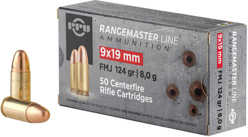 Prvi Partizan Ammunition 9m Rangemaster 9x19mm 124 Gr Full Metal Jacket (fmj) 1000 Bx