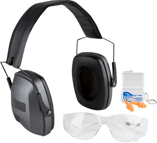 Safariland Impulse Range Kit Foam Over The Head/Earbuds Black, Black/Clear Glasses