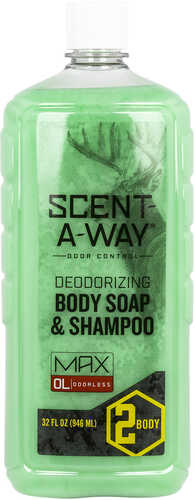 Hunters Specialties 07758 Scent-A-Way Body Wash/Shampoo Odor Eliminator Odorless 32 Oz