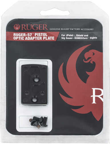 Ruger Ruger-57 Optic Adapter Plate 6061-T6 Aluminum Black Hardcoat Anodized