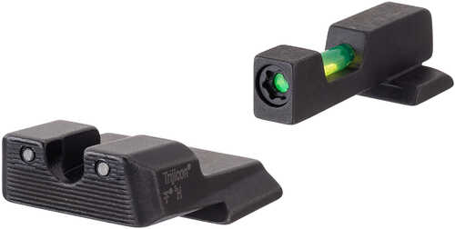 Trijicon Di Night Sight Set S&W M&P Shield M2.0 40459MM Tritium/Fiber Optic Green Front Rear Bla