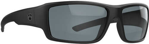Magpul Ascent Eyewear Scratch Resistant Gray Lens With Black Wraparound Frame For Adults