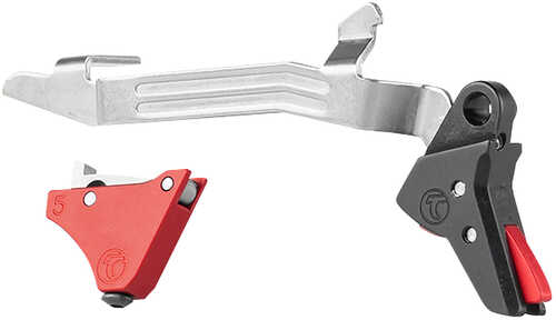 Click to see larger image. Timney Triggers ALPHAGLOCK5 Competition 3 Lbs Draw Weight & Black/Red Finish For Glock 17 19 34 (Gen 5)