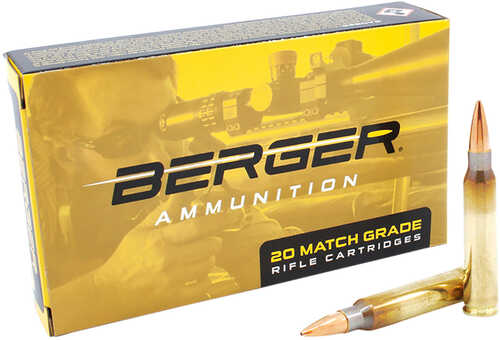 Berger Bullets 23020 Target 223 Rem 73 Gr Boat-Tail (BT) 20 Bx/ 10 Cs