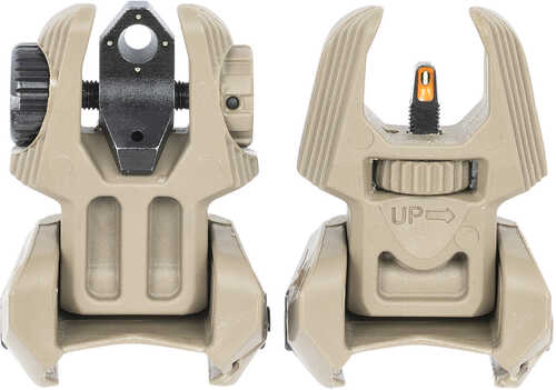 Meprolight USA Flip Up Backup AR-15 Tritium Orange Flat Dark Earth