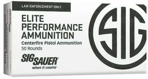 9mm Luger 50 Rounds Ammunition Sig Sauer 124 Grain Jacketed Hollow Point