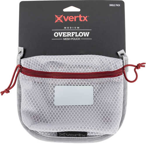 Vertx Overflow Mesh Pouch Nylon 5"W X 7.25"H White/Red