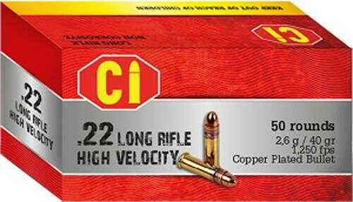 22 Long Rifle 50 Rounds Ammunition Battle Born Munitions 40 Grain Lead