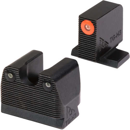 Rival Arms RARA1A231S Sig Sauer 3-Dot Night Sights Black | Green Tritium Orange Ring Front Sight Green Tritium Black Rin