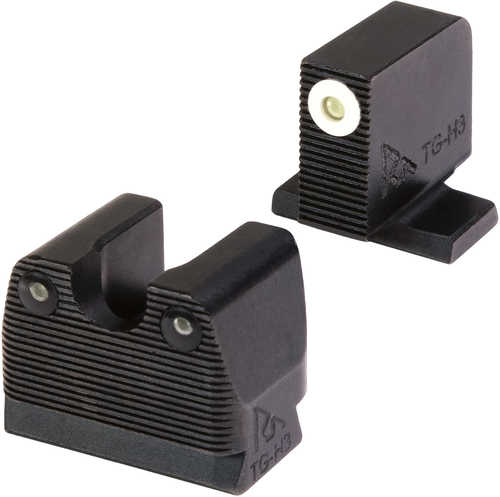 Rival Arms Ra-Ra3B231S Tritium Night Sights Green With White Outline Front Rear Black Frame For P-Ser