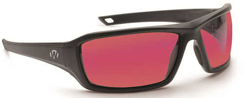 Walker's Ballistic Eyeware IKON Forge Rose Lens With Matte Black Full Wraparound Frame, Eva Foam Nose Pie