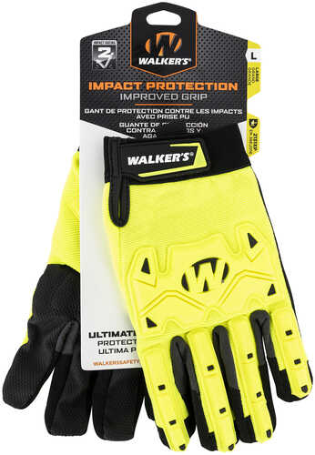 Click to see larger image. Walker's Hi-Viz Impact Resist Gloves Poly