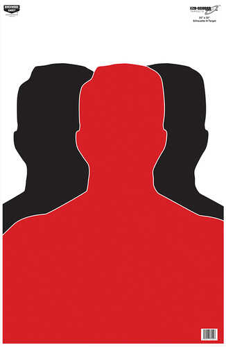 Click to see larger image. Birchwood Casey EZE-Scorer Silhouette III Paper Target 23" X 35" 100 Per Pkg