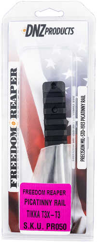 DNZ Freedom Reaper Tikka T3,T3X 1913 Picatinny Rail Black Anodized Aluminum