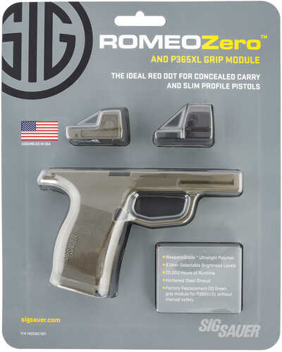 Sig Sauer Electro-Optics RomeoZero Micro Reflex Sight Handgun 1X 24mm 3 MOA Illuminated Red Dot Black Textured