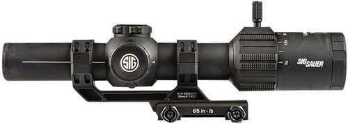 Sig Sauer Electro-Optics Tango-MSR Black Hardcoat Anodized 1-6X 24mm Illuminated Red MSR BDC6 Reticle