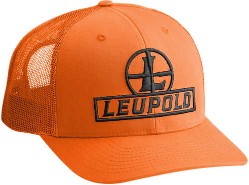 Leupold Reticle Trucker Hat Blaze Orange OSFA