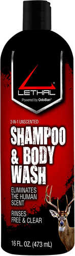 Lethal 94256716Z Scent Free Shampoo And Body Wash Fragrance 16 Oz