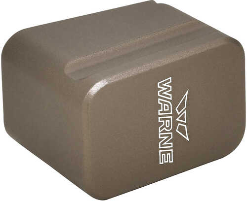 Warne Magazine Extension Flat Dark Earth Hardcoat Anodized 6061-T6 Aluminum For Glock 17/22 9mm Luger (+5), 4