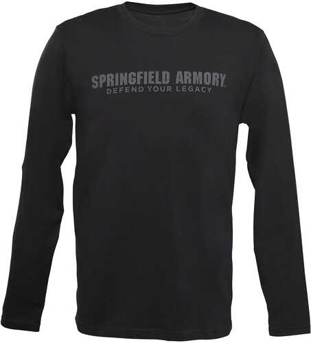 Springfield Armory Defend Your Legacy Mens T-Shirt Black Large Long Sleeve