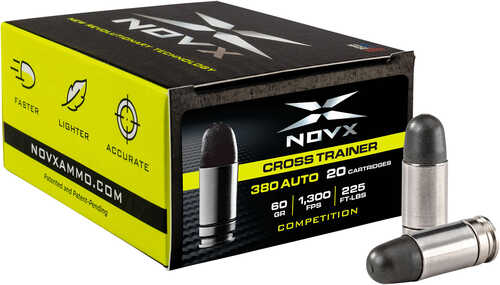 Novx 380ctcss-20 Cross Trainer 380 Acp 60 Gr Copper Polymer 20 Bx/ 10 Cs