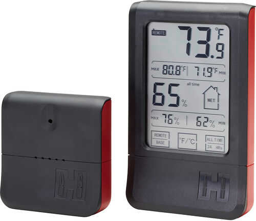 Click to see larger image. Hornady 95907 Wireless Hygrometer Touchscreen Black
