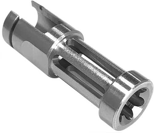 Samson Flash Hider Natural Stainless Steel With 2.50" OAL & .860" Diameter For Ruger 10/22