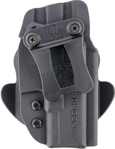 Comp-Tac Dual Concealment IWB/OWB Black Kydex For Glock 19 Gen 1-4 Right Hand