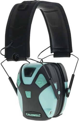Caldwell E-Max 23 Db Aqua/Black Ear Cup With Black Headband