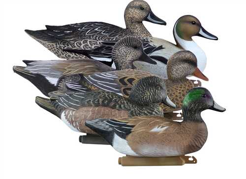 Higdon Outdoors 16993 Battleship Puddle Pack Gadwail/pintail/wigeon Species Multi Color Foam Filled 6