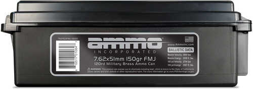 7.62 NATO 120 Rounds Ammunition Ammo Inc FMJ