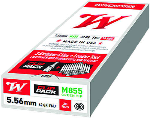 5.56mm Nato 30 Rounds Ammunition Winchester 62 Grain FMJ