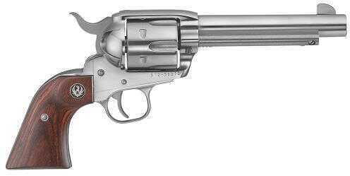 Ruger Vaquero Revolver 45 Colt (LC) 5.50" Barrel 6 Shot Cylinder High Gloss Stainless Steel Hardwood Grip