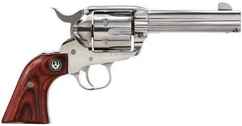 Revolver Ruger Vaquero KNV-34 357 Magnum 4.63" Barrel Stainless Steel 6 Rou-img-0