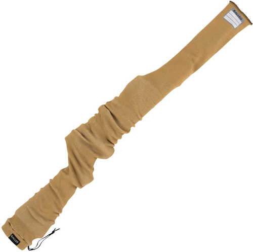 Allen Firearm Sock Made Of Coyote Silicone-Treated Knit With Custom Id Labeling Holds Rifles Scope Or Shotgun