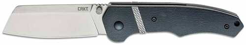 Columbia River Ripsnort II 3.48" Folding Cleaver Plain Satin High Carbon 8Cr13MoV SS Blade Grn Black W/SS Inlay Handle