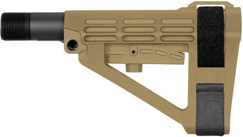 Sb Tactical Sba4 Brace Synthetic Flat Dark Earth 5-Position Adjustable For AR-Platform (Tube Not Included)