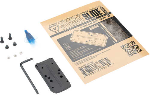 Strike Industries Slide Adapter Plate MDRS Cut Black For P365