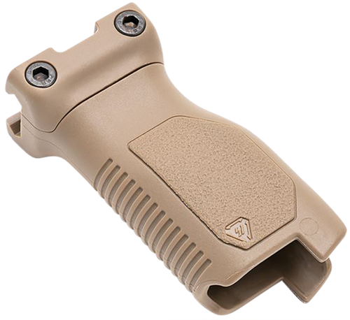 Strike Industries Angled Vertical Grip Long Flat Dark Earth Polymer With Cable Management Storage For M-LO