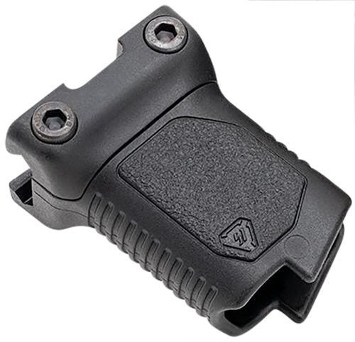 Strike Industries Angled Vertical Grip Short Black Polymer With Cable Management Storage For Picatinny
