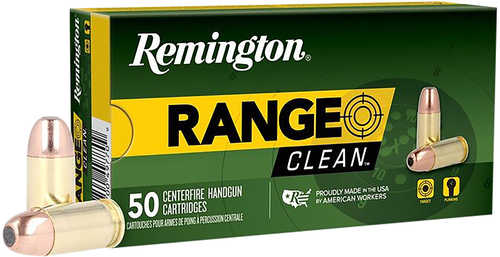 Remington Ammunition 27685 Range Clean 40 S&W 180 Grain Flat Nose Enclosed Base (FNEB) 50 Per Box