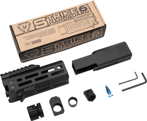 Strike Industries 6" M-Lok Black Aluminum With Faux Suppressor For CZ Scorpion EVO (7.72" Barrel Len