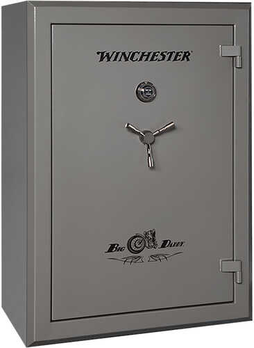 Winchester Safes Big Daddy Electronic Entry Gunmetal Powder Coat 12 Gauge Steel Holds Up To 42 Long Guns Fireproof- Yes